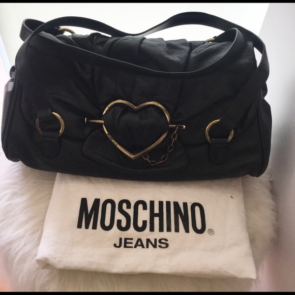 Authentic Moschino Leather Handbag
